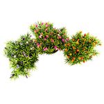 conjunto de plantas artificiais latcor 3 peças plástico branco - bx-asst5