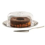conjunto para bolo 3 peças brinox petúnia 1524/132 aço inox