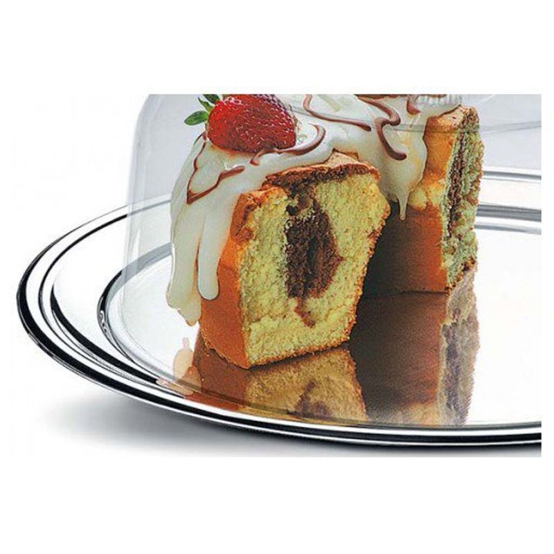 conjunto para bolo 3 peças brinox petúnia 1524/132 aço inox