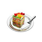 conjunto para bolo 3 peças brinox petúnia 1524/132 aço inox