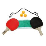 kit de tênis de mesa belfix raquetes, rede e bolas 485500