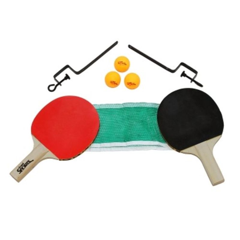 kit de tênis de mesa belfix raquetes, rede e bolas 485500