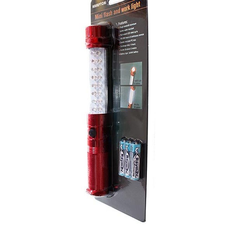 lanterna portátil latcor vermelho - lp6883h