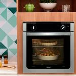 forno de embutir a gás 78 litros consul prata - coa84brrna