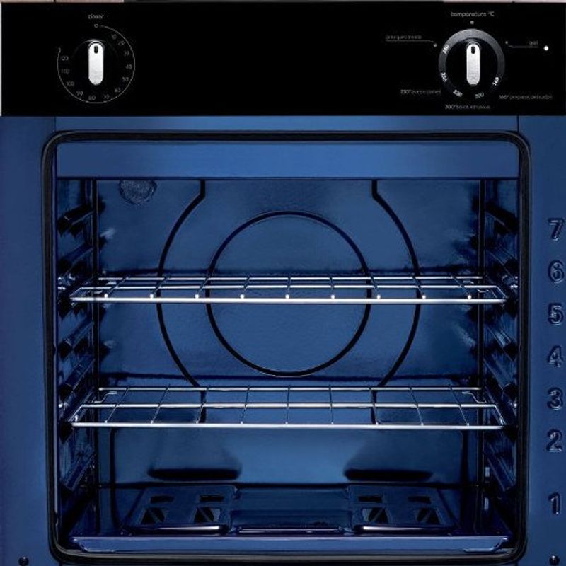 forno de embutir a gás 78 litros consul prata - coa84brrna