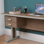 mesa para escritório kappesberg versátil 1120 teca itália