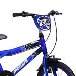 bicicleta monark bmx ranger infantil aro 16 aço carbono azul e preta