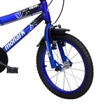 bicicleta monark bmx ranger infantil aro 16 aço carbono azul e preta