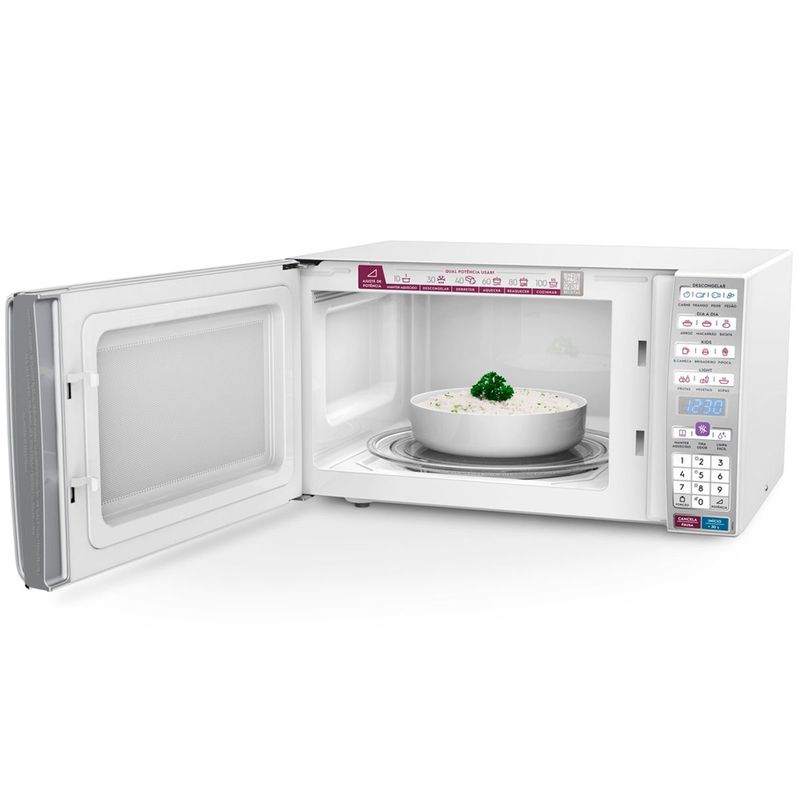micro-ondas electrolux 34l função tira odor e manter aquecido 127v branco meo44