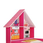 cama solteiro infantil gelius casinha 090 mdf|mdp rosa