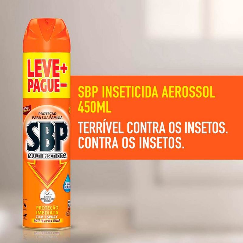 inseticida sbp aerossol multiuso inseticida 450ml