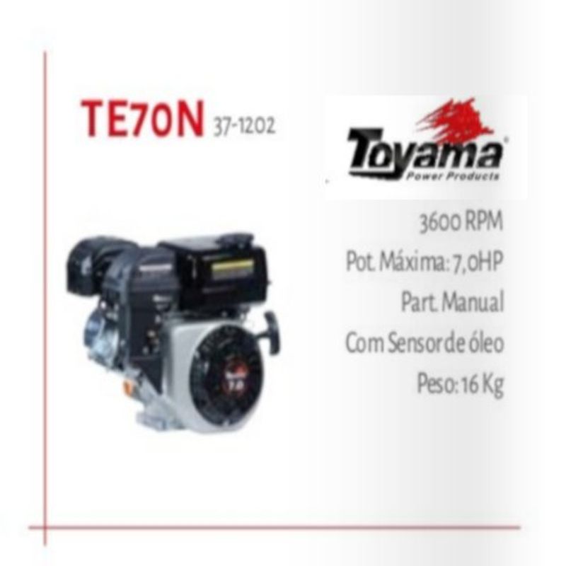 motor estacionário gasolina 7,0hp te-70n 210cc