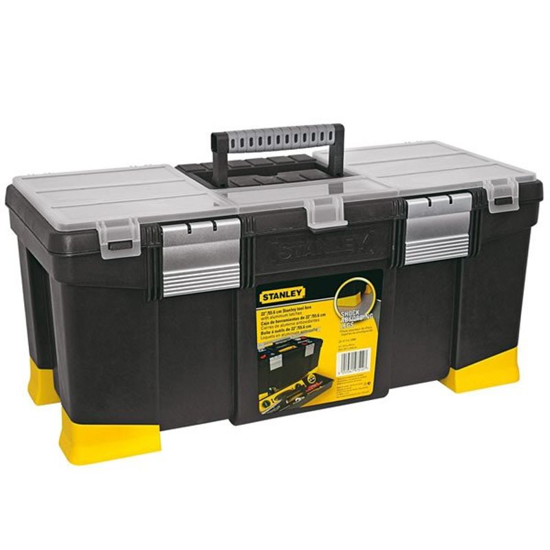 caixa de ferramentas stanley preta e amarela 22080