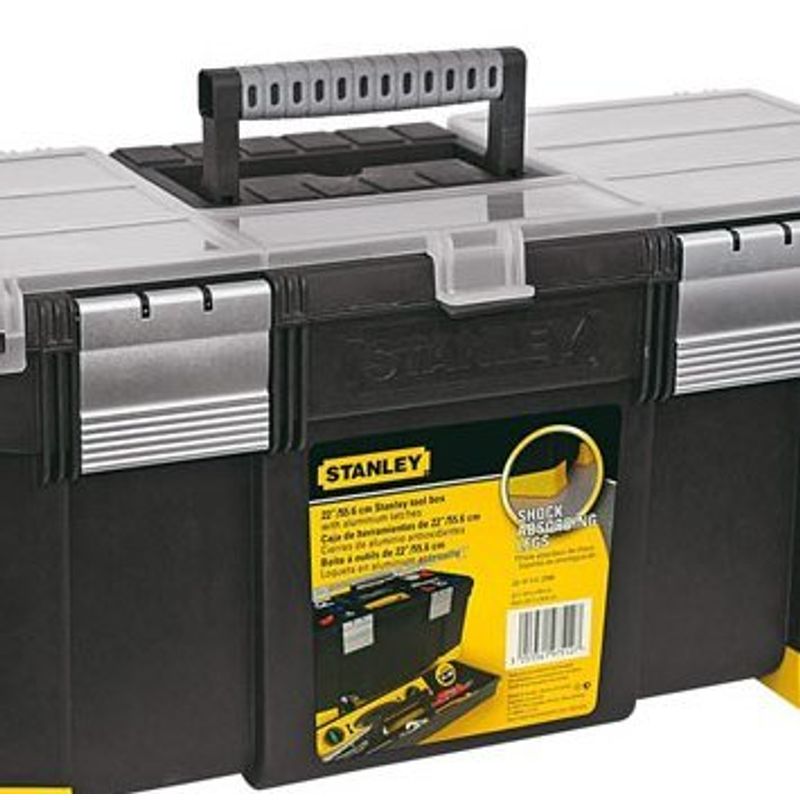 caixa de ferramentas stanley preta e amarela 22080