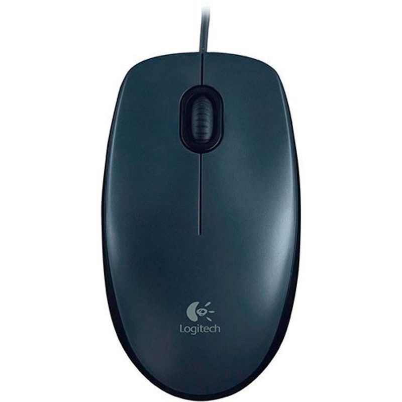 mouse com fio logitech preto m90