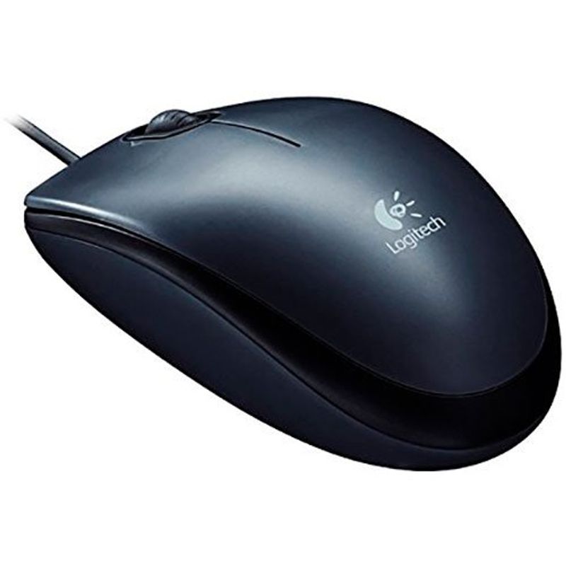 mouse com fio logitech preto m90