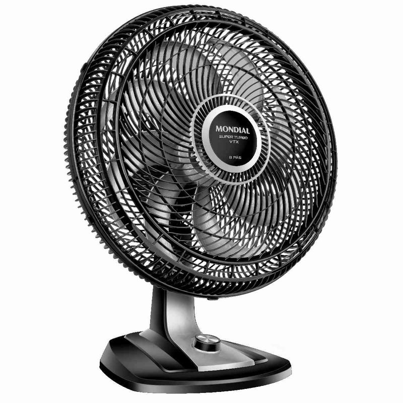 ventilador de mesa mondial 50cm 127v 60hz preto vtx-50-8p