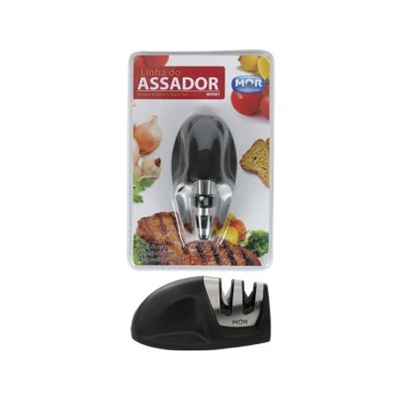 afiador de facas linha do assador mor 3901 preto