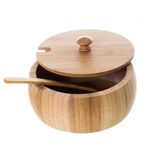 farinheira com tampa e colher mimo ecokitchen 6541 bambu