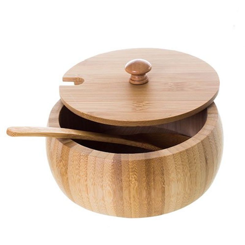 farinheira com tampa e colher mimo ecokitchen 6541 bambu