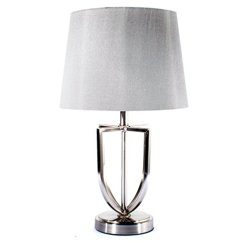 abajur de mesa latcor prata - gs-1910027a