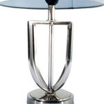 abajur de mesa latcor prata - gs-1910027a