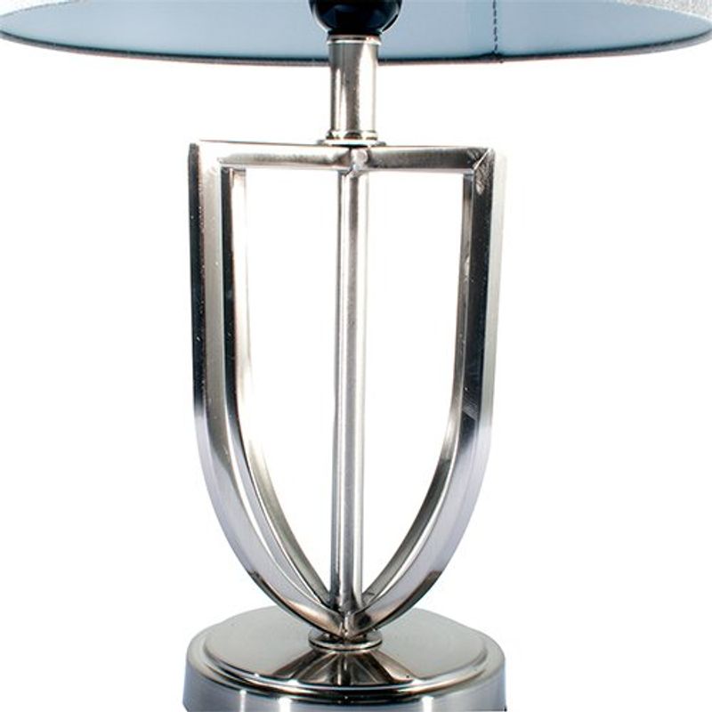abajur de mesa latcor prata - gs-1910027a