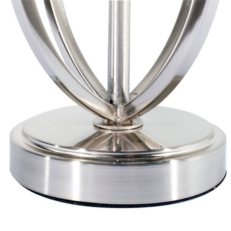 abajur de mesa latcor prata - gs-1910027a