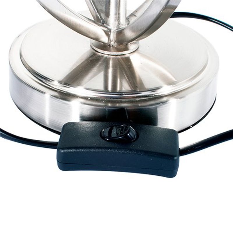 abajur de mesa latcor prata - gs-1910027a