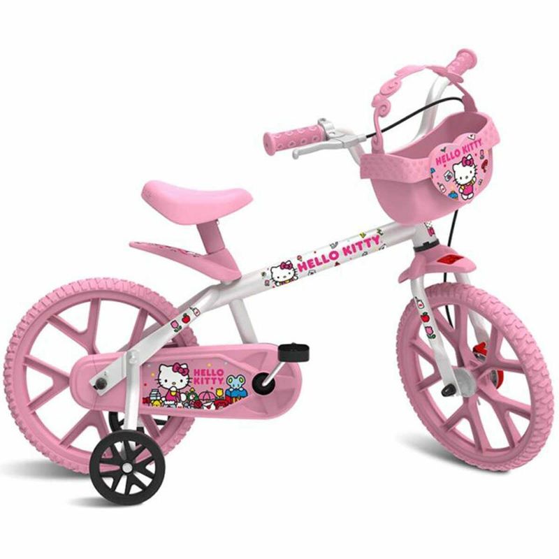 bicicleta bandeirante hello kitty aro 14 3344