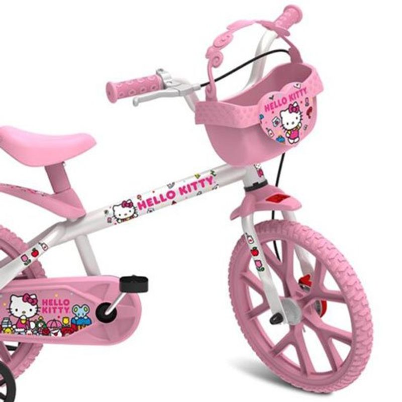 bicicleta bandeirante hello kitty aro 14 3344