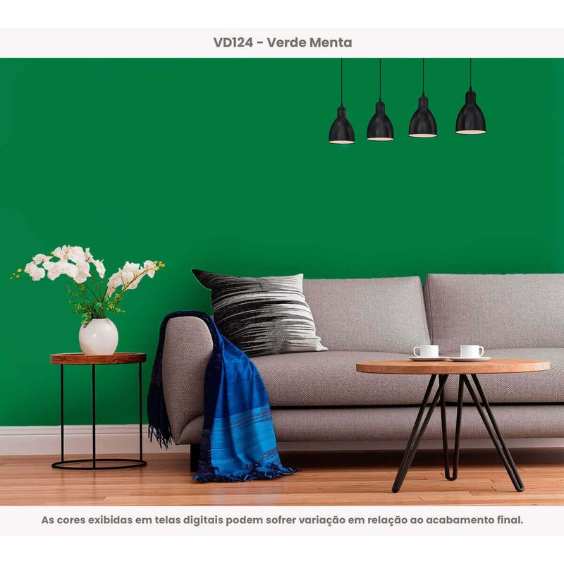 tinta acrílica vitória régia econômica fosco verde menta 3,6 litros (mp)