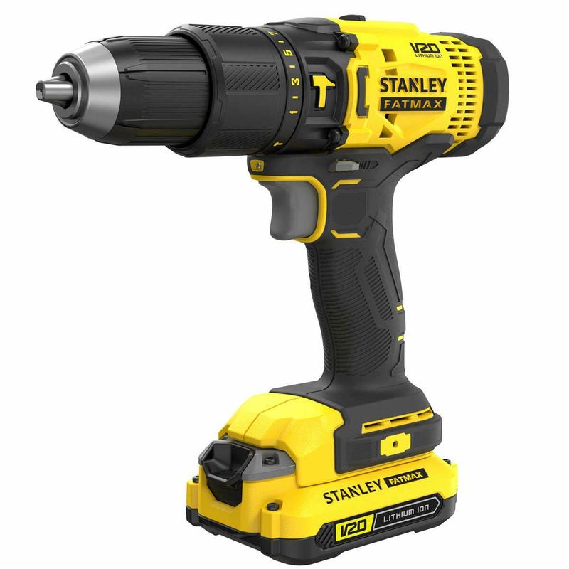 kit parafusadeira e furadeira de impacto stanley com maleta bivolt scd711c1h-br