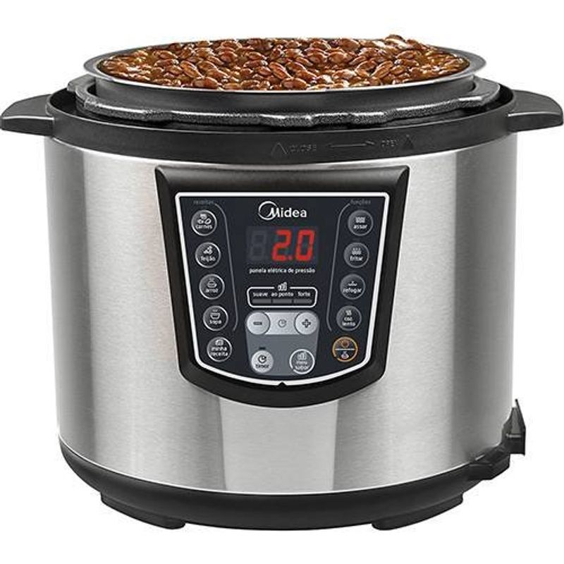 panela de pressão elétrica liva midea 6 litros 127v