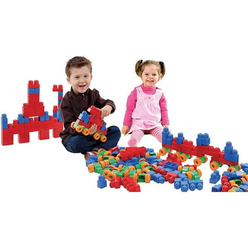 brinquedo super caixa divertida 2 120 blocos dismat cores sortidas