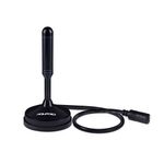 antena interna aquário dtv-100 vhf uhf hdtv fm 890 mhz preto