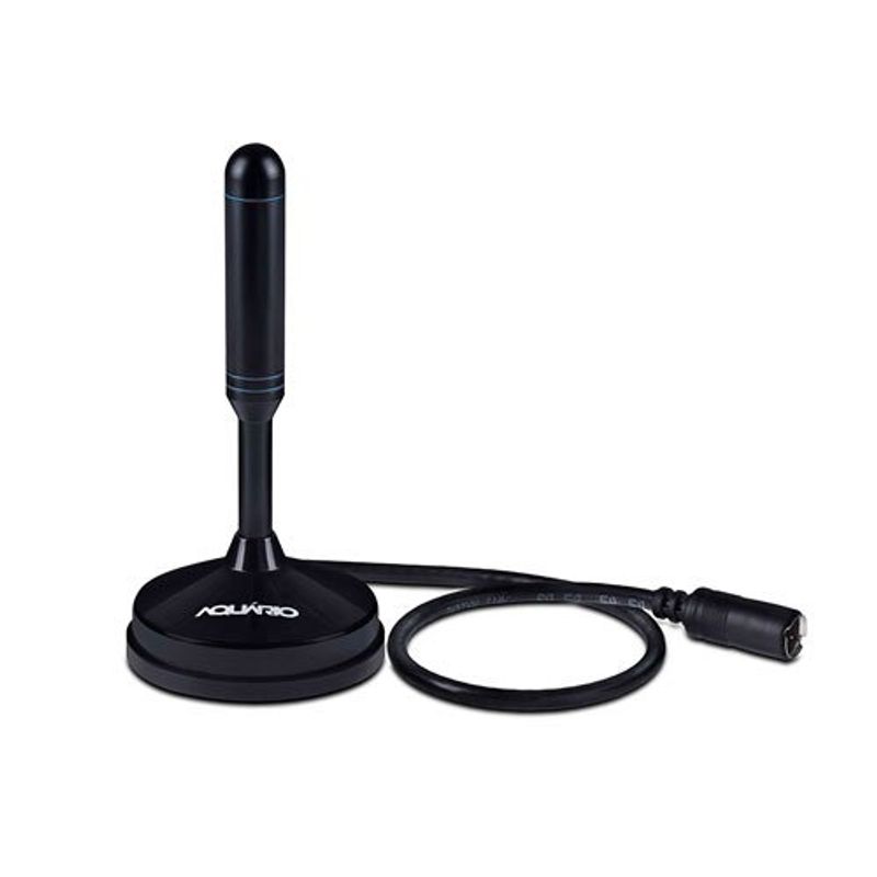 antena interna aquário dtv-100 vhf uhf hdtv fm 890 mhz preto