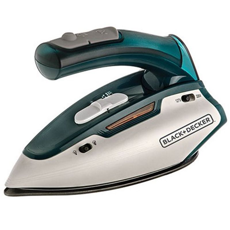 ferro de passar black+decker para viagem 777 bivolt verde e branco