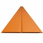 forro pvc canelado 6m 8mm peça 1,2m² cerejeira - plasmeg (mp)