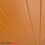 forro pvc canelado 6m 8mm peça 1,2m² cerejeira - plasmeg (mp)