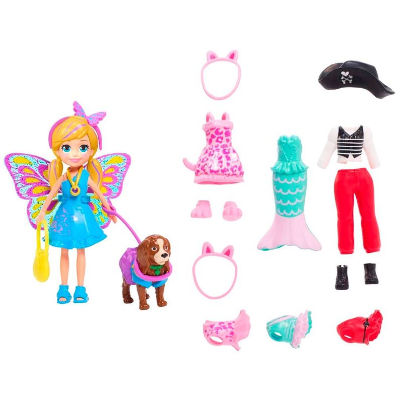 brinquedo mattel polly pocket cachorro e fantasias gdm15