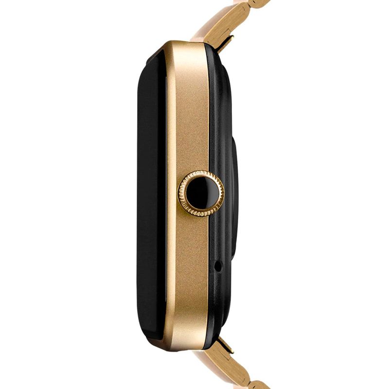 smartwatch technos connect max dourado e preto tmaxah/c7d