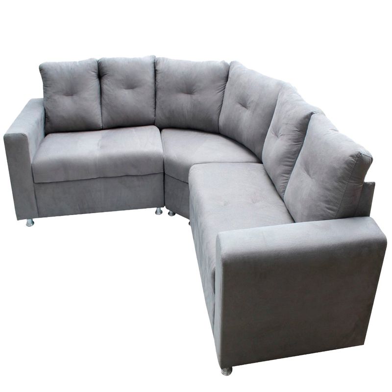 sofá 5 lugares bioflex abu dhabi 4909 chumbo