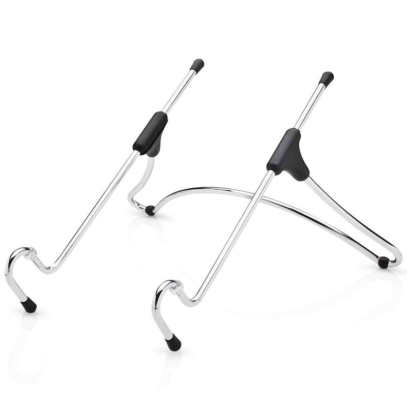 suporte para notebook ou tablet octoo uptable ergonômico cromado