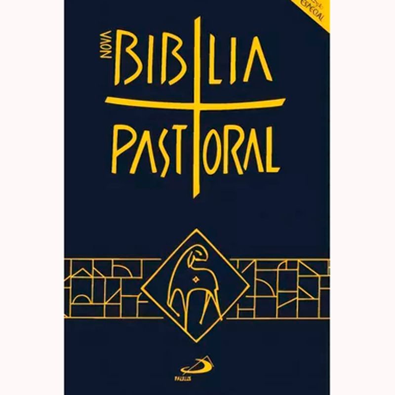 bíblia pastoral católica capa cristal - editora paulus (mp)