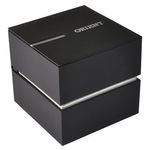 relógio analógico orient masculino prata mbss1171s2sx