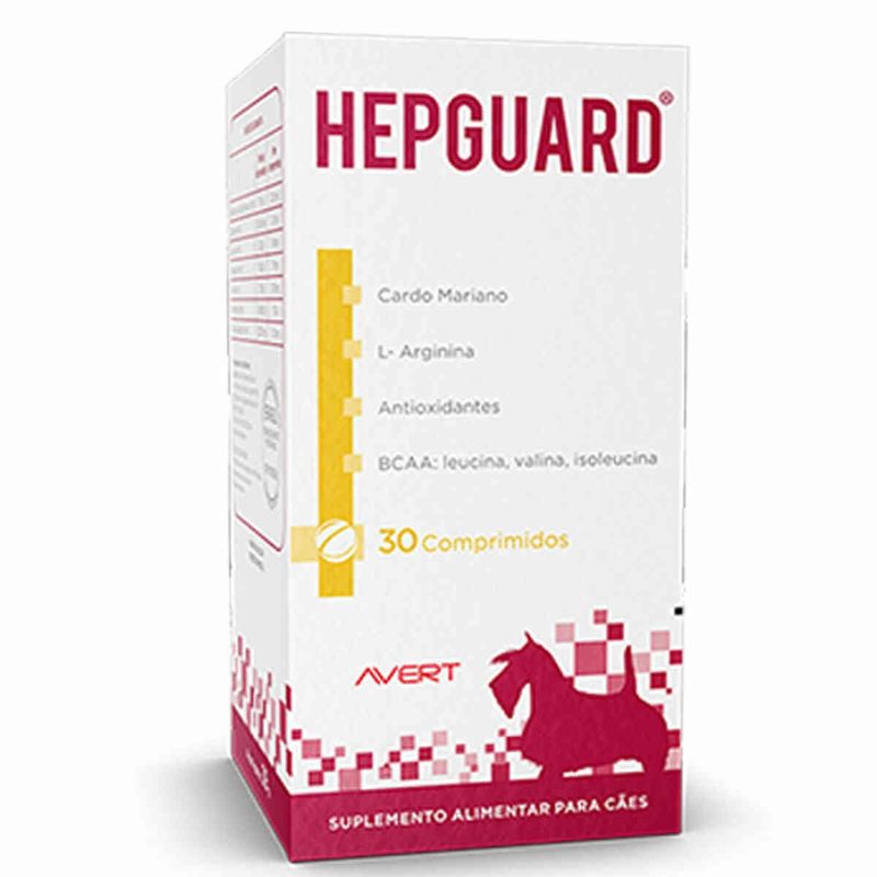 suplemento alimentar hepguard avert para cães 30 comprimidos (mp)