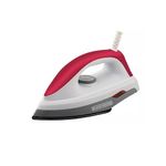 ferro de passar a seco black+decker com base de alumínio e antiaderente branco e vermelho