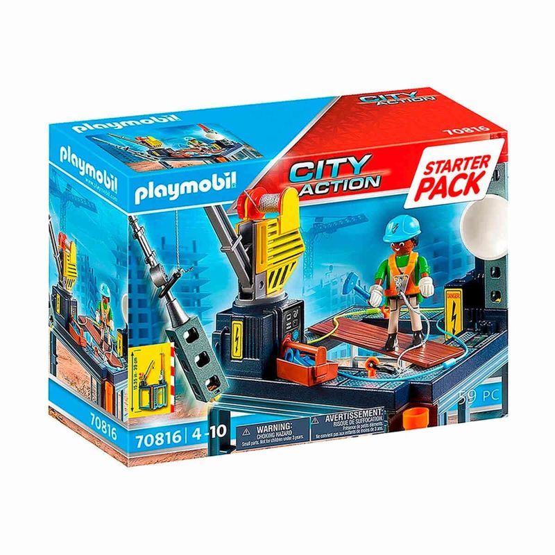 playset playmobil city action canteiro de obras (mp)