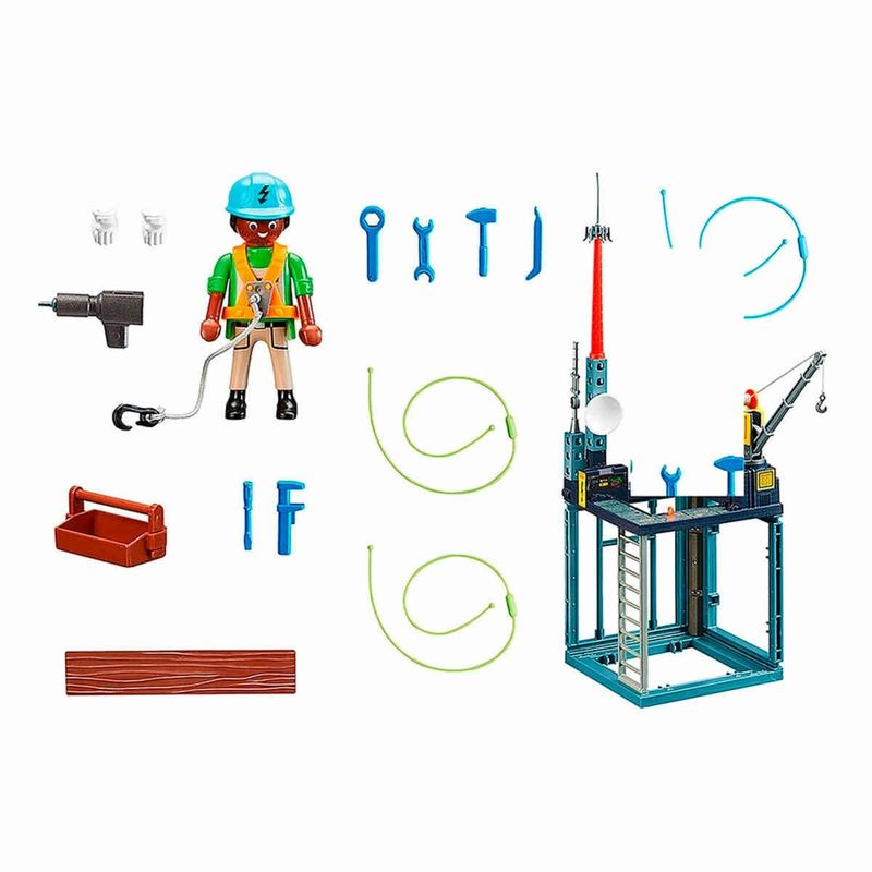 playset playmobil city action canteiro de obras (mp)